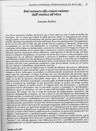 2ª CONFERENZA internazionale sul restauro
