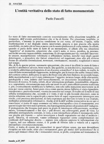 2ª CONFERENZA internazionale sul restauro