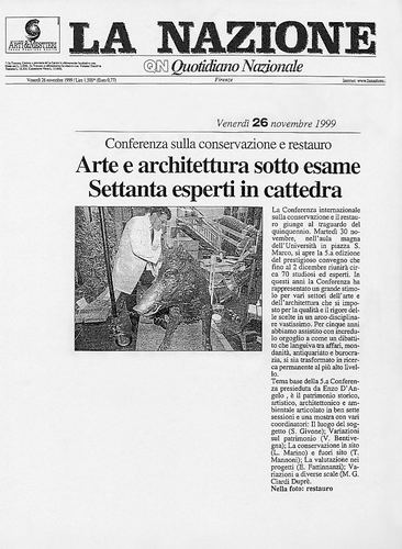 5ª CONFERENZA internazionale sul restauro