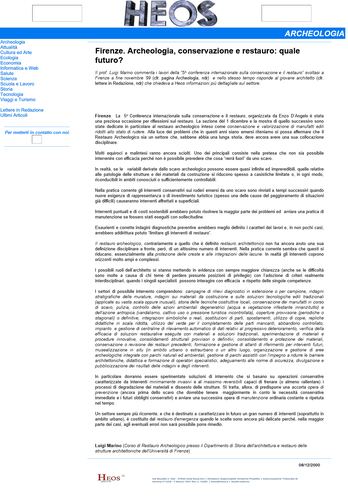 5ª CONFERENZA internazionale sul restauro