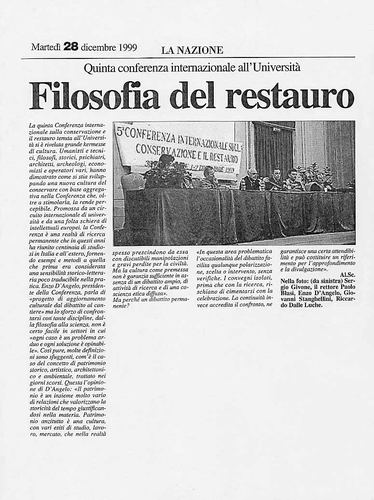 5ª CONFERENZA internazionale sul restauro