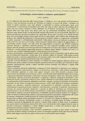 5ª CONFERENZA internazionale sul restauro
