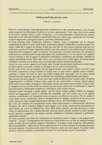 5ª CONFERENZA internazionale sul restauro