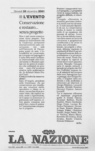 6ª CONFERENZA internazionale sul restauro