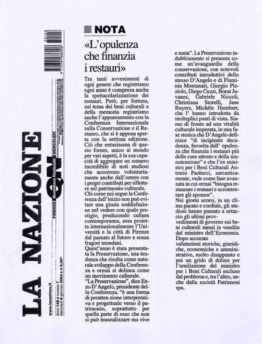 7ª CONFERENZA internazionale sul restauro