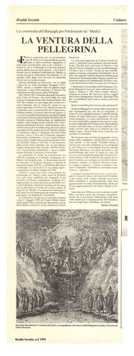 Denise Visentin, La ventura della Pellegrina, Realtà Sociale, numero 2, 1992