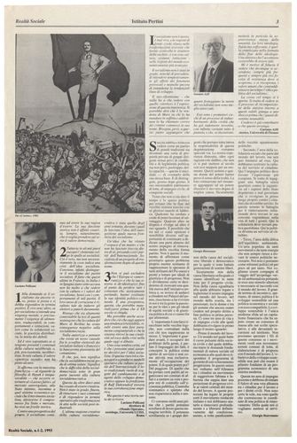 Gaetano Arfè, Giorgio Benvenuto, Luciano Pellicani, E' ancora vivo il socialismo?, Realtà Sociale, numero 1-2, 1993