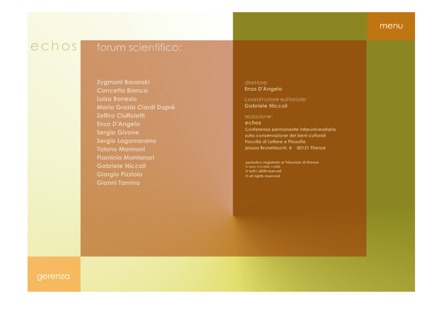 Redazione Echos — forum scientifico